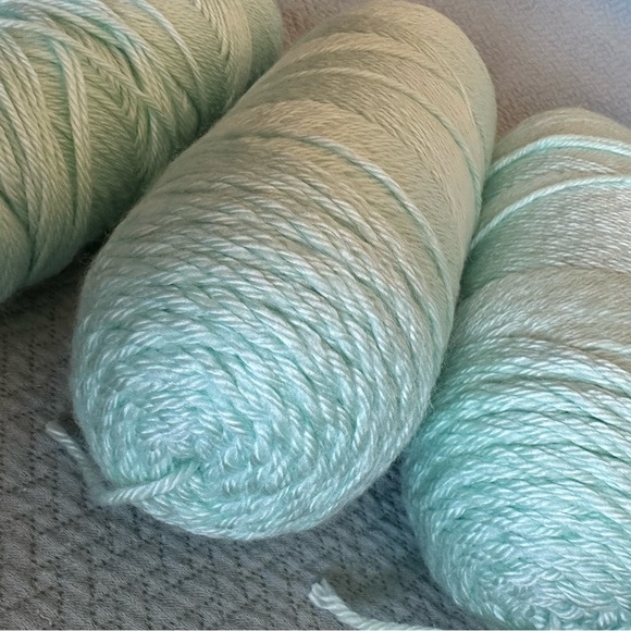 Two and a Half Skeins of Mint Green Yarn - Picture 3 of 6